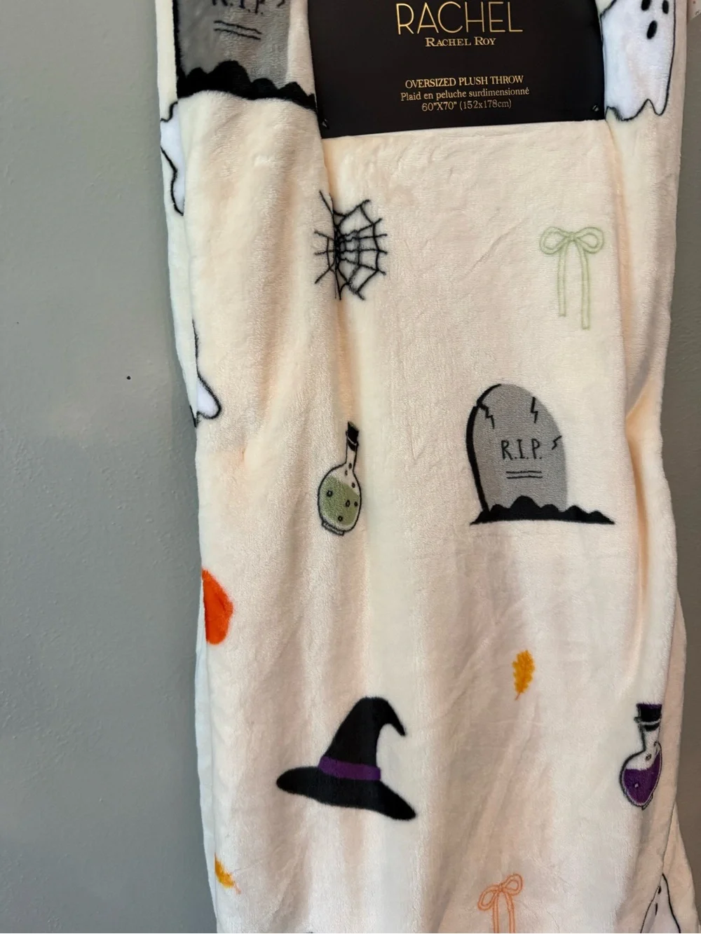 RACHEL by Rachel Roy Halloween Plush Throw Blanket